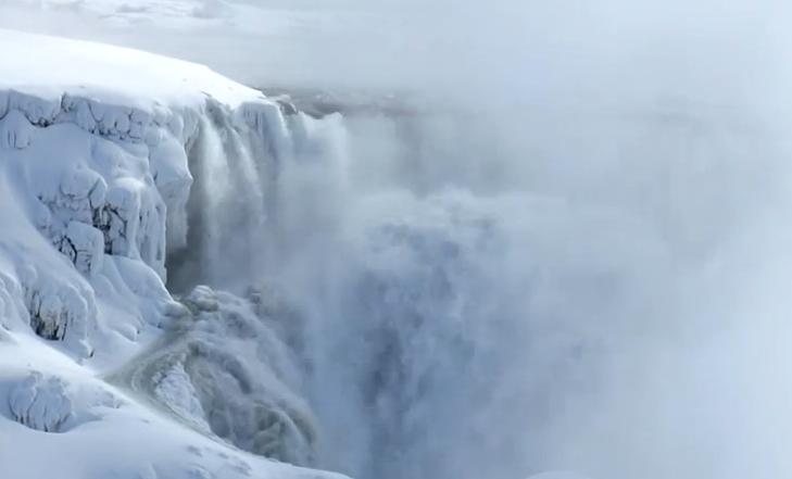 Cascada Niagara inghetata, Foto: Captura YouTube