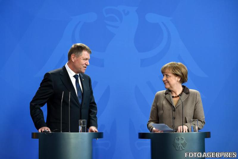 Klaus Iohannis si Angela Merkel, Foto: Agerpres