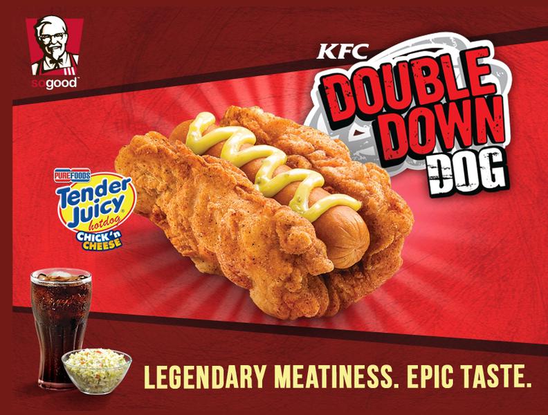 Double down dog, Foto: KFC Filipine