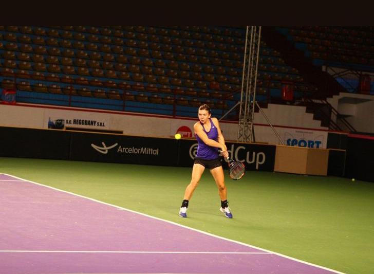 Simona Halep, la Galati pentru meciul de Fed Cup, Foto: USER UPLOADED