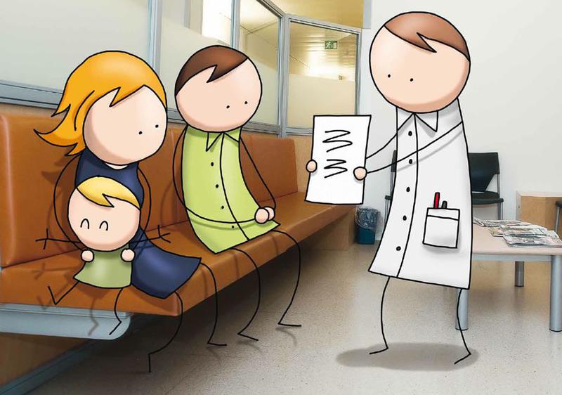 Medic incearca sa convinga o familie sa se vaccineze, Foto: campanie OMS