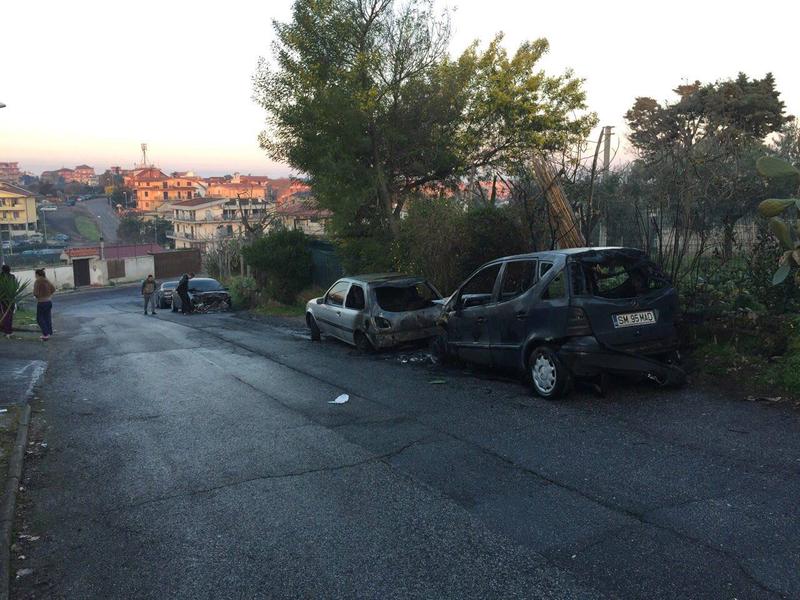 Masini incendiate, Foto: HotNews.ro