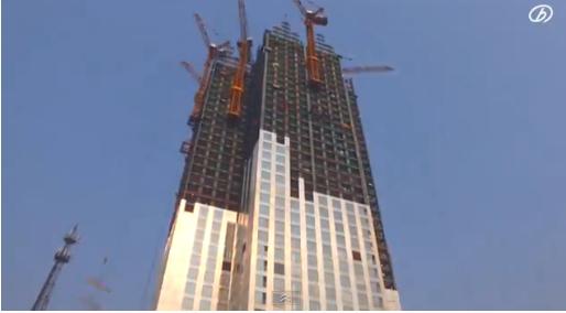 China: Un bloc de 57 de etaje, construit in 19 zile, Foto: Captura video