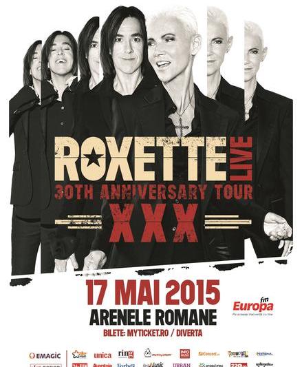 Afis concert Roxette 2015, Foto: Hotnews