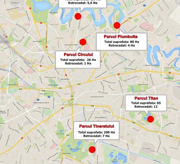 Parcurile din Bucuresti, pe cale de disparitie, Foto: Hotnews