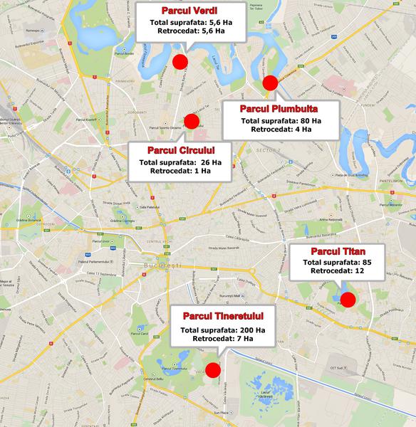 Parcurile din Bucuresti, pe cale de disparitie, Foto: Hotnews