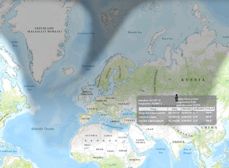 Eclipsa de soare din 20 martie 2015 - harta interactiva, Foto: Kronpass