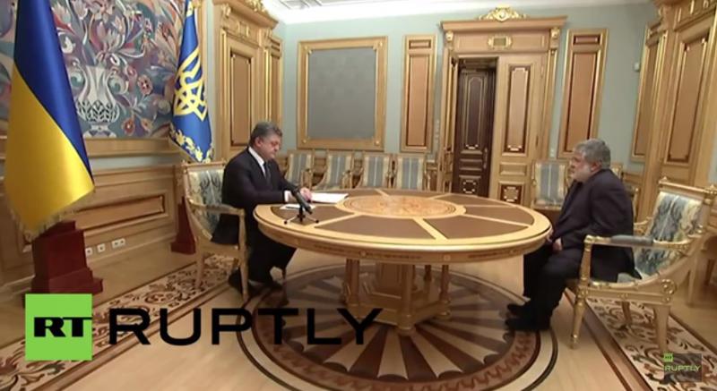 Poroshenko si Kolomoiski, Foto: Captura YouTube