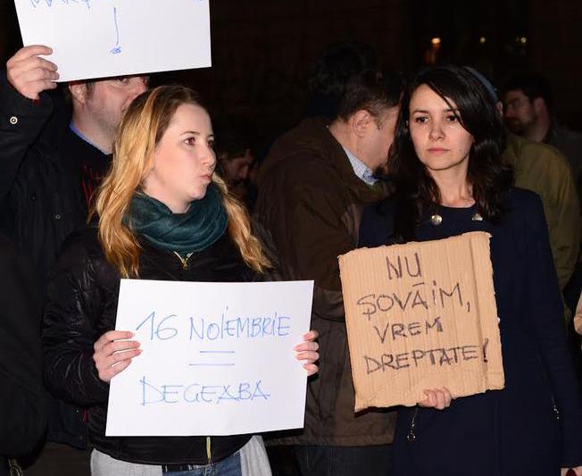 Protestul de la Universitate - 25 martie 2015, Foto: Hotnews / Balazs Nitsch-Petioky