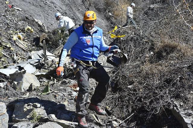 Recuperarea resturilor avionului Germanwings, Foto: Ministerul de Interne al Frantei