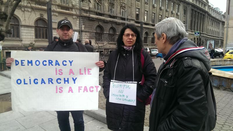 Protest in Piata Universitatii, Foto: HotNews.ro