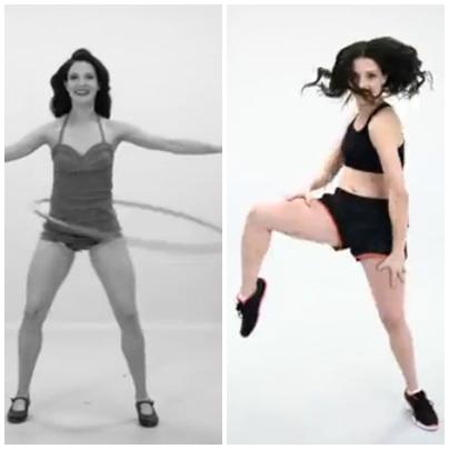 Fitness: 1950 vs 2010, Foto: Captura YouTube