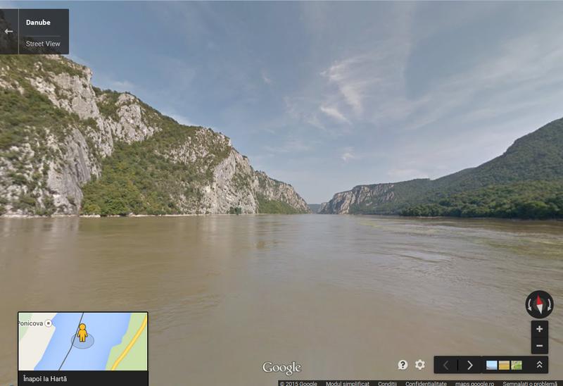 Cazanele Dunarii, pe Street View, Foto: Google