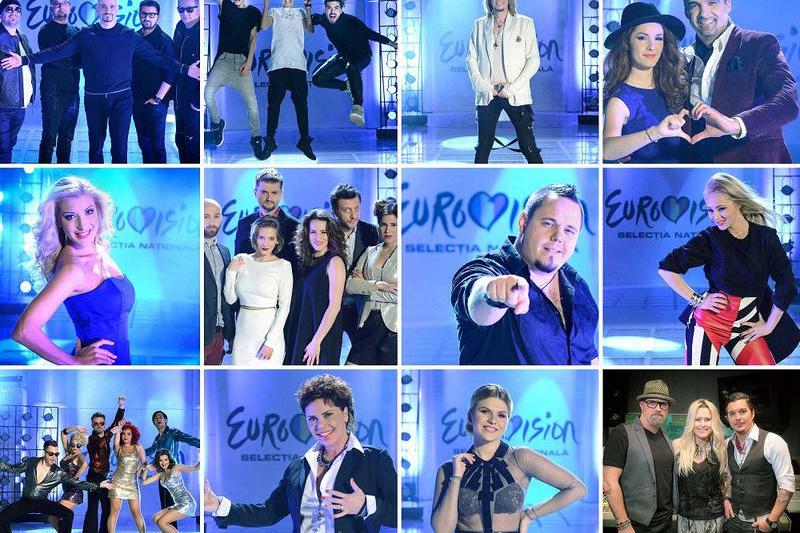 Concurenti in finala Eurovision Romania, Foto: TVR