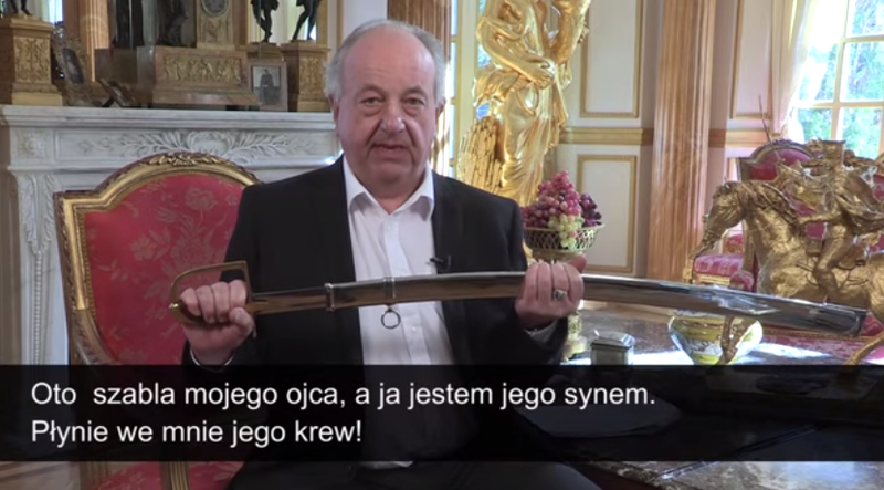 Aristocratul polonez Jan Zylinski, provocandu-l la duel pe Nigel Farage , Foto: Hotnews