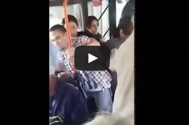 Femeie batuta in troleibuz, Foto: Captura YouTube