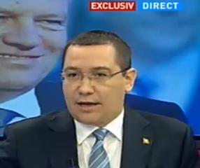 Victor Ponta la Antena 3, Foto: Captura Antena 3