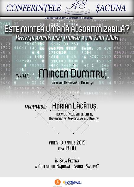 Afis conferinta, Foto: Hotnews