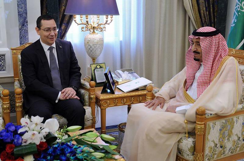 Victor Ponta si regele Arabiei Saudite, Foto: Facebook / Victor Ponta