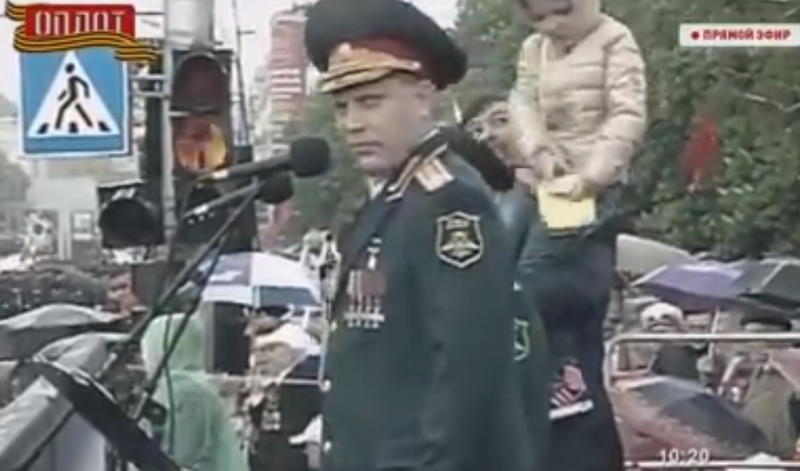 Liderul asa-zisei "republici populare Donetk", Alexandr Zaharcenko, Foto: Captura YouTube