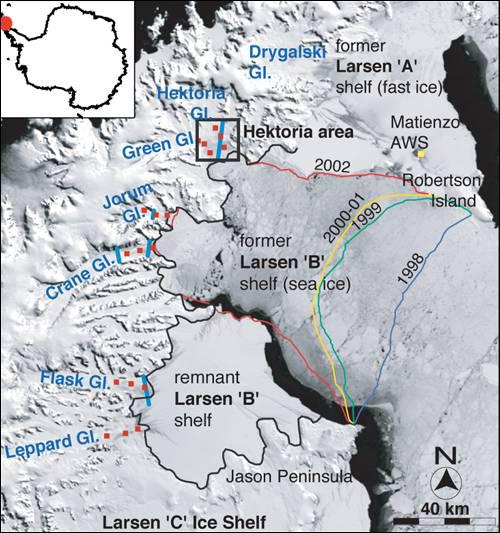 Banchiza Larsen B, Foto: Wikipedia