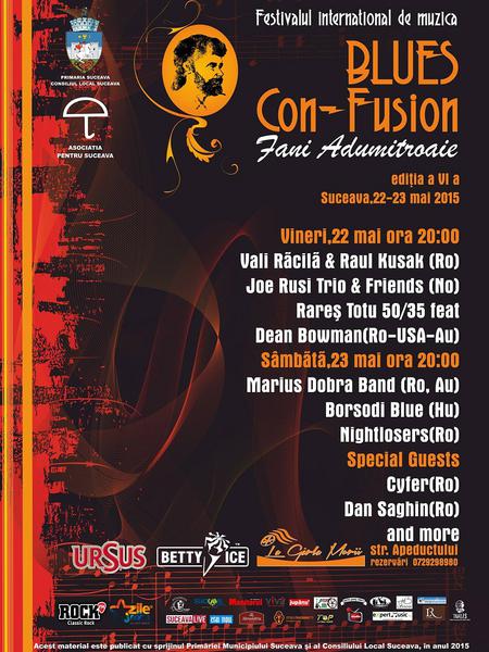 Festivalul BLUES CON-FUSION, editia a VI-a, Foto: Afis