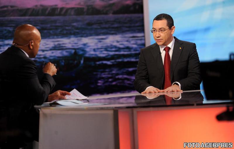 Victor Ponta la Al Jazeera, Foto: Agerpres