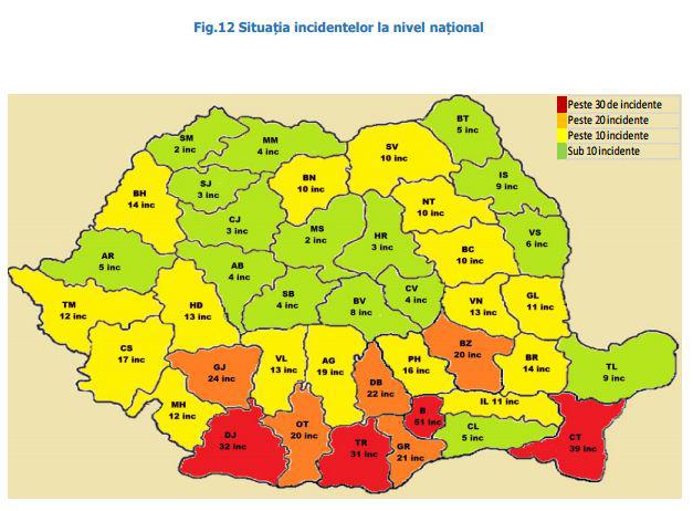 Situatia incidentelor la nivel national, Foto: Hotnews