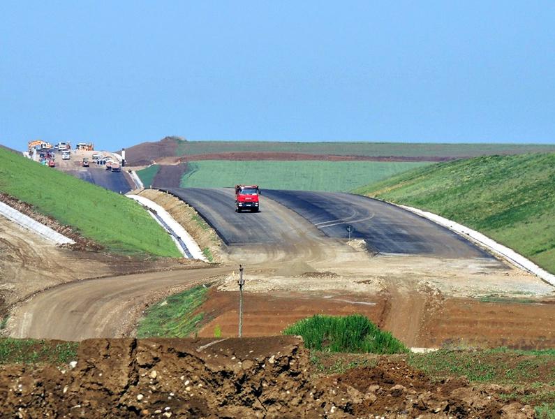 Lucrari pe autostrada A1 Timisoara - Lugoj, Foto: Forum peundemerg.ro