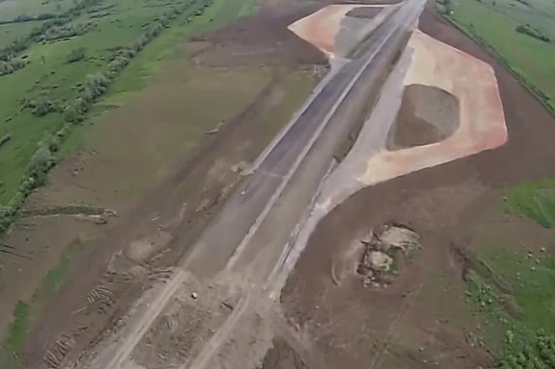 A1 Lugoj - Deva, in constructie (mai 2015), Foto: Captura YouTube