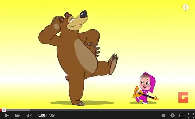 Masa si ursul, desenele animate rusesti in voga, Foto: Captura YouTube