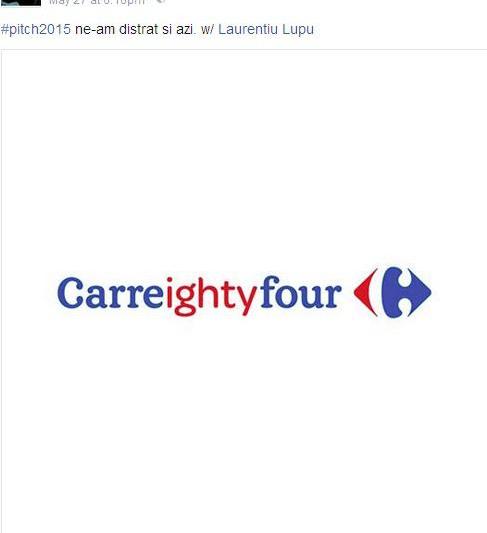 Una dintre parodiile publicitare legate de pitch-ul Carrefour, Foto: Captura Facebook