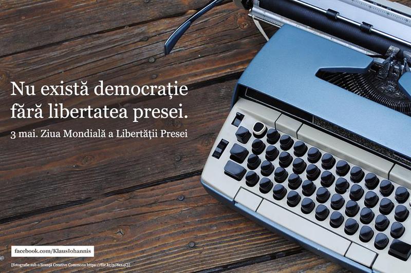 Klaus Iohannis aniverseaza Ziua Mondiala a Libertatii Presei, Foto: Facebook - Klaus Iohannis