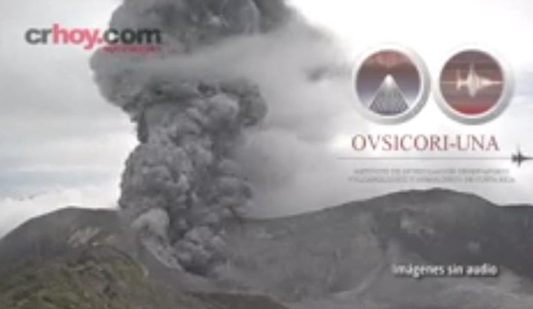 Eruptia vulcanului Turrialba, Foto: youtube.com