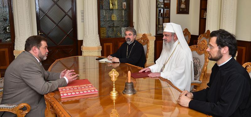 Ambasadorul rus Oleg Malghinov, primit de Patriarhul Daniel, Foto: basilica.ro