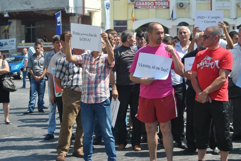 Miting in Targu Jiu, Foto: Pandurul.ro