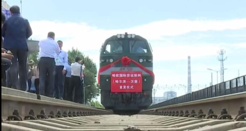 Trenul de marfa Harbin-Hamburg, Foto: Captura YouTube