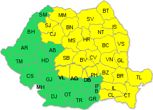 Avertizare cod galben de furtuni, Foto: ANM