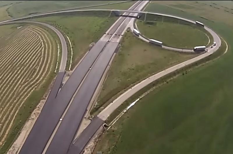 A1 Timisoara - Lugoj Lot 2 (iunie 2015), Foto: Captura YouTube