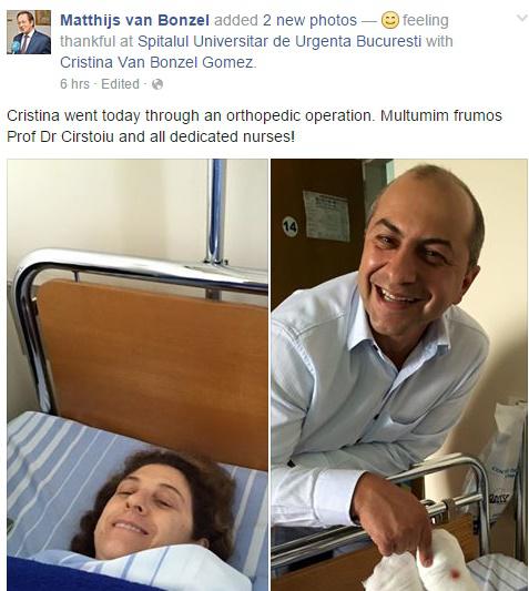 Postarea de Facebook a ambasadorului Olandei, Foto: Facebook - Matthijs van Bonzel