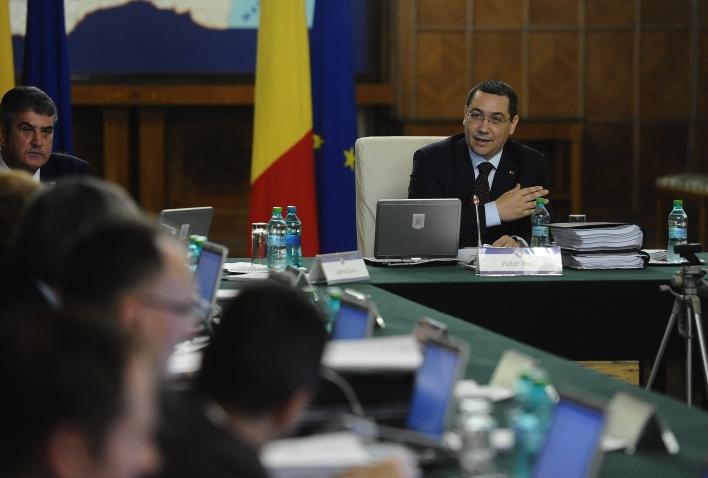 Victor Ponta in sedinta de guvern, Foto: Guvernul Romaniei