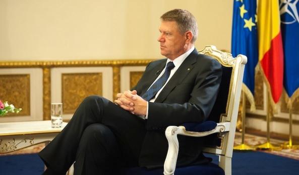 Klaus Iohannis, interviu la TVR 1, Foto: Captura TVR