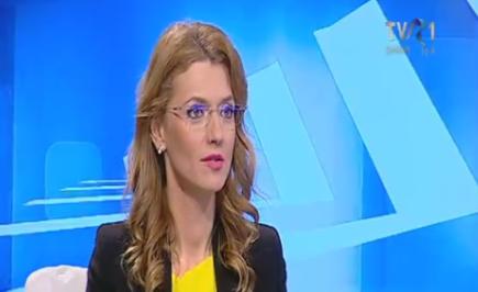 Alina Gorghiu la TVR, Foto: Captura TVR1