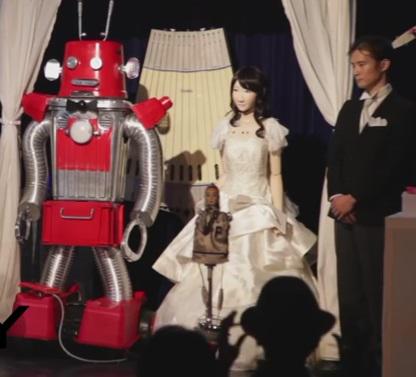 Nunta intre roboti, Foto: Captura YouTube