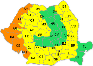 Cod portocaliu si cod galben de canicula, Foto: ANM