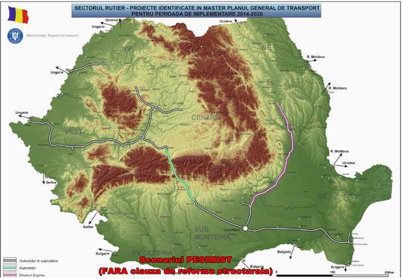 Scenariul pesimist din Master Plan - Doar Sibiu-Pitesti si-un ciot de drum expres pana in 2020, Foto: Hotnews