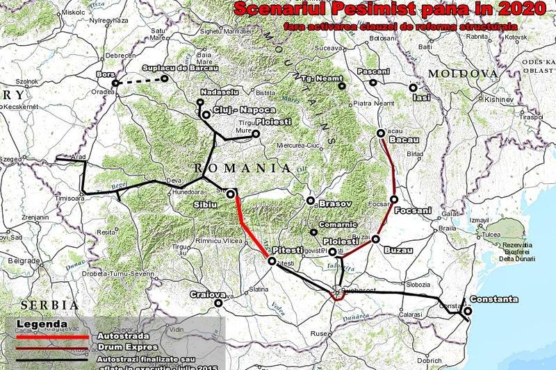 Scenariul pesimist pentru infrastructura rutiera pana in 2020, Foto: Hotnews