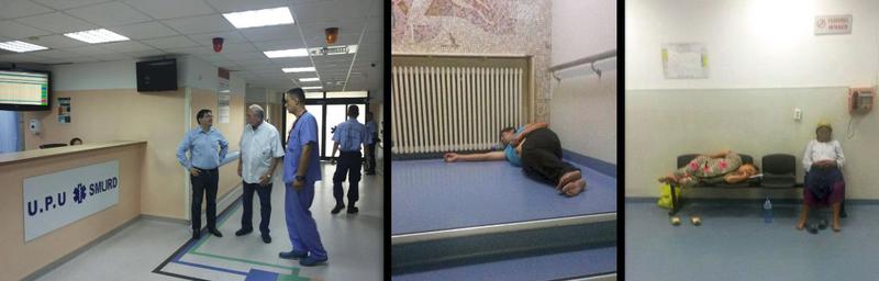 Spitalul Floreasca: vizita ministrului Sanatatii si conditiile in care stau pacientii/apartinatorii, Foto: Hotnews