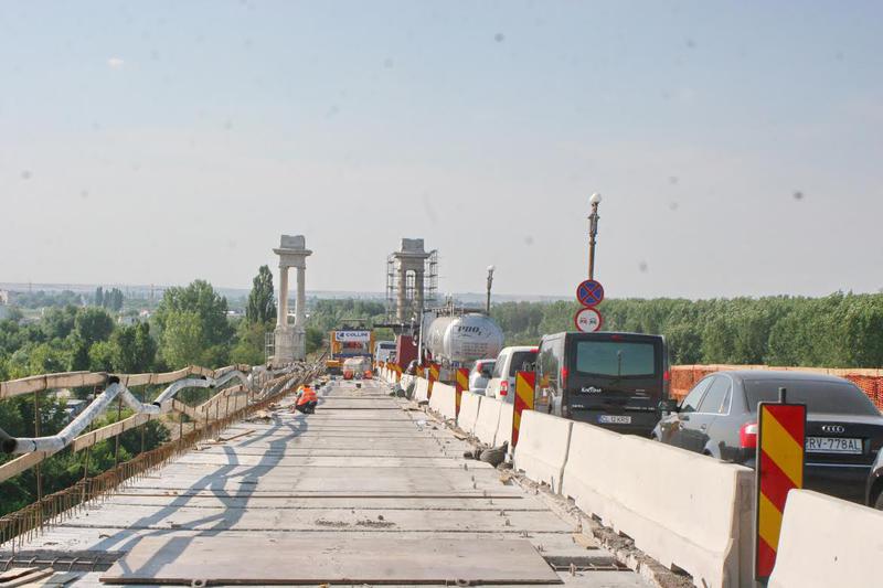 Lucrari la Podul Giurgiu - Ruse, Foto: MT