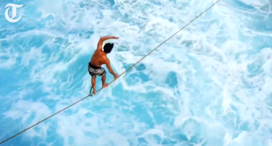 Plimbare deasupra marii, Foto: Captura The Telegraph